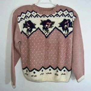 VINTAGE JESSICA STEVENS KNIT SWEATER MEDIUM